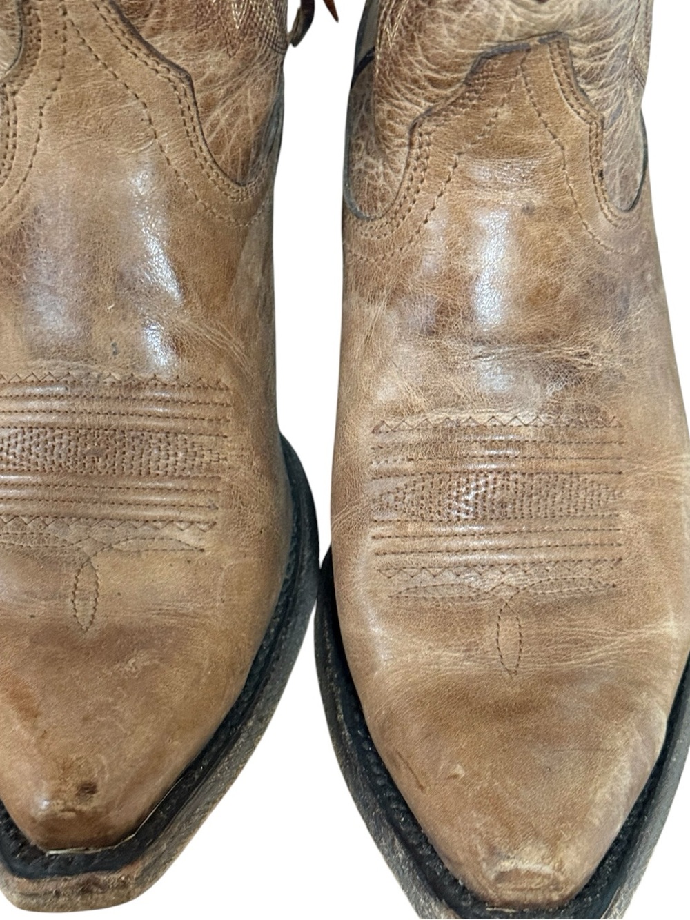 ARIAT WOMEN'S TAN THUNDERBIRD THRiLL COWGIRL BOOTS - SNIP TOE 6.5 - Picture 13 of 14